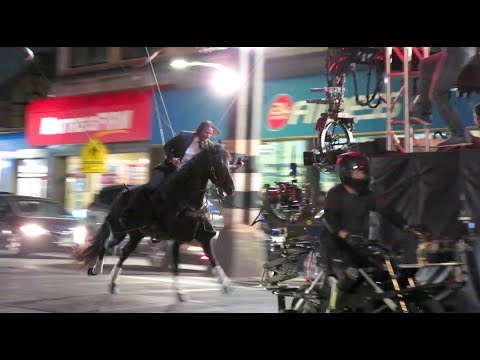 Keanu Reeves Does His Own Crazy Stunts for 'John Wick 3' as Stunt Double Watches