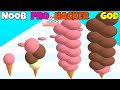 NOOB VS PRO VS HACKER VS GOD of Ice Cream Rush