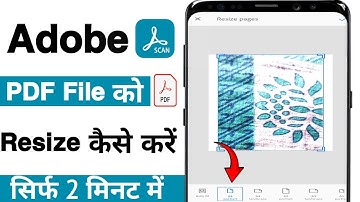 Adobe scan se pdf size kaise kam kare | Adobe scan se pdf resize kaise kare | Adobe Scan Page Resize