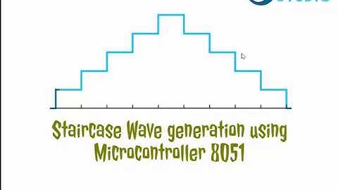 Staircase wave generation using 8051 microcontroller