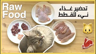 ڤلوق: تحضير غذاء نيء للقطط  | Vlog: Raw Food Recipe for Cats 🐱🥩