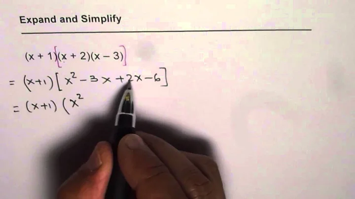 Multiply Three Binomial Terms in a Polynomial