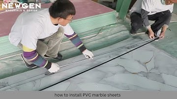 Complete Installation Guide PVC Marble Sheets with Metal Strip | NewGen Depot