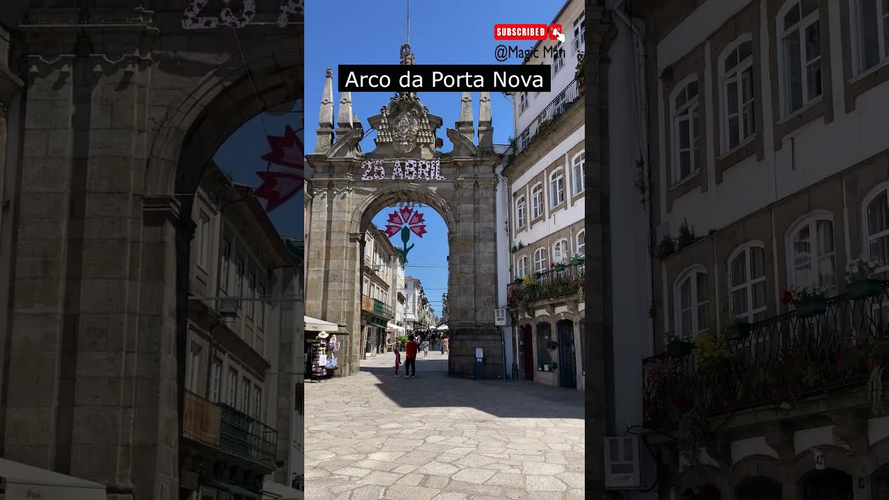 arco da porta nova, Braga Portugal ArcoDaPortaNova #BragaPortugal #HistoricLandmark