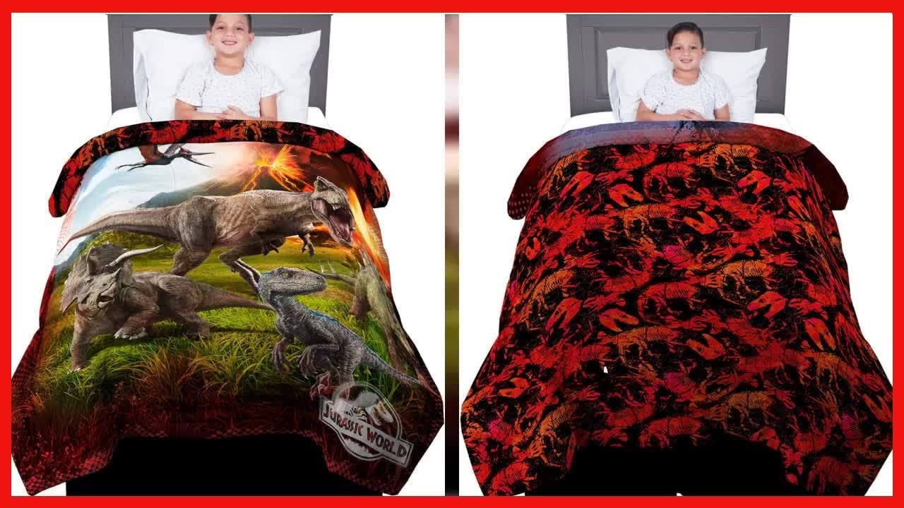 Franco Kids Bedding Super Soft Reversible Comforter, Twin/Full, Jurassic World