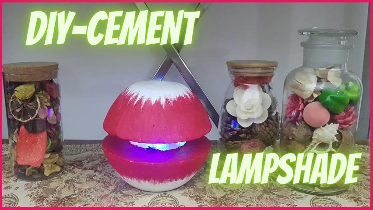 SNEAK PEEK/DIY-CEMENT LAMP SHADE - YouTube