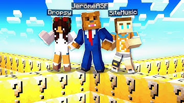 4-Player OMEGA Lucky Block Walls In Minecraft