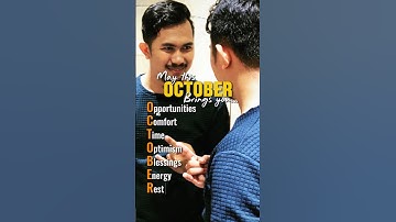 Welcome Oktober 2025