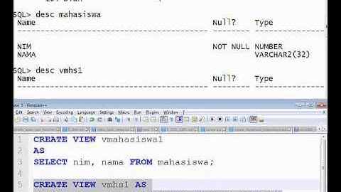 Manajemen View Pada Oracle Database Part1