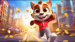 Talking Tom Gold Run | Анджела Работает Над Плохим Домом Хэнка. Хэнк Участвует В Гонках С Игроками