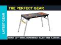 Heavy Duty Steel Workbench Adjustable TLGREEN 7in1 Portable Workstation Folding Guide