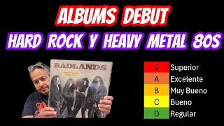 Albums Debut de Hard Rock y Heavy Metal de los 80s