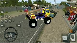 MOBIL TRUK MONSTER OFFROAD SIMULATOR UGAL UGALAN DI JALAN OLENG- MOBIL BALAP TRUK ANDROID GAMEPLAY screenshot 5