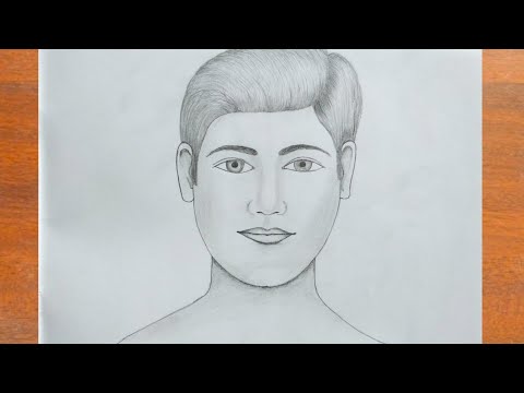 Pencil Sketch of Male Face  DesiPainterscom