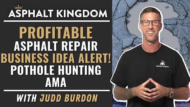 Profitable Asphalt Repair Business Idea Alert! Pothole Hunting AMA with Judd Burdon