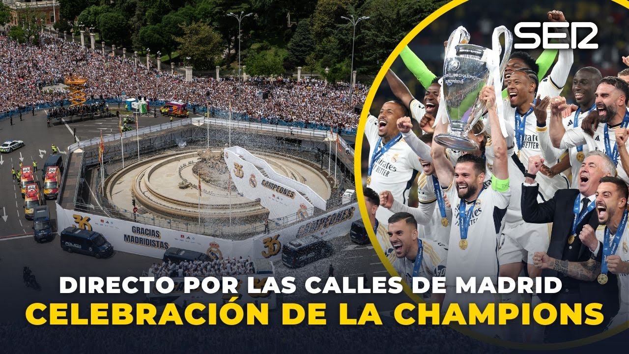 ⚽️🏆 ¡El REAL MADRID celebra la DECIMOQUINTA COPA DE EUROPA! Celebración ...