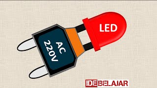 CARA MERANGKAI LAMPU LED KE ARUS AC 220 VOLT | LED TO AC 220 VOLT