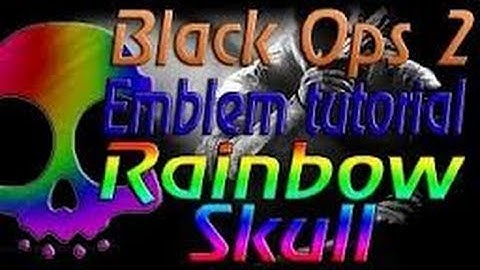 Black Ops 2 Rainbow skull emblem tutorial