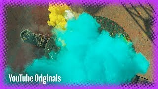 Airbag Explosion in 4K
Prepare for a tornado of color when the guys combine an airbag, powder paint and the power of the spin rig. Check out this and other explosive episodes of The Super Slow Show, only on YouTube. Airbag Explosion in 4K