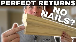 NO NAILS??? How to: CRISP MITERED RETURNS with NO NAILS!!!