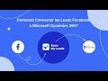 Comment connecter facebook leads ads  microsoft dynamics 365 lead