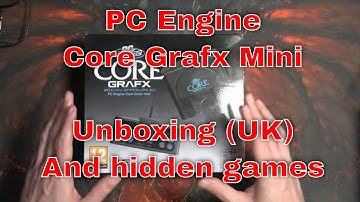 PC Engine Core Grafx Mini Unboxing (UK) and hidden games and settings.