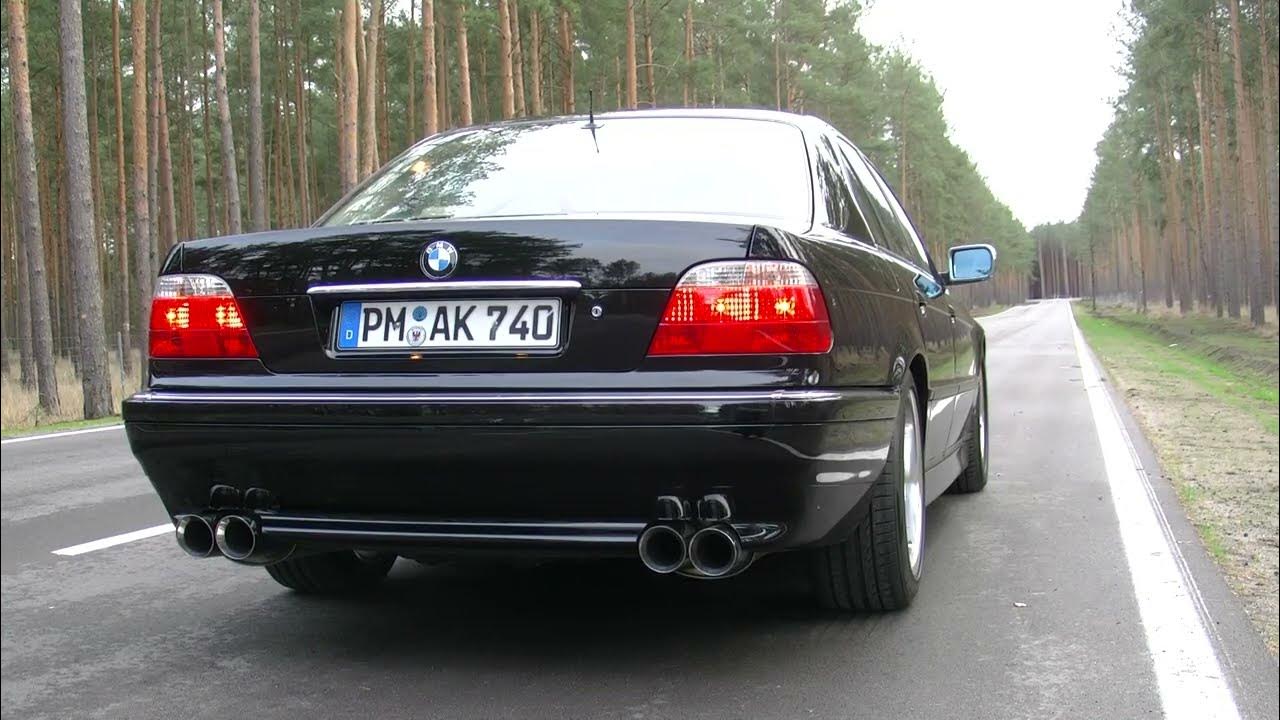 BMW 740i E38 1995 Manual V8 Sound Acceleration Manuell Schalter - YouTube