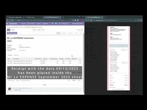 Expense Receipt OCR in Odoo
