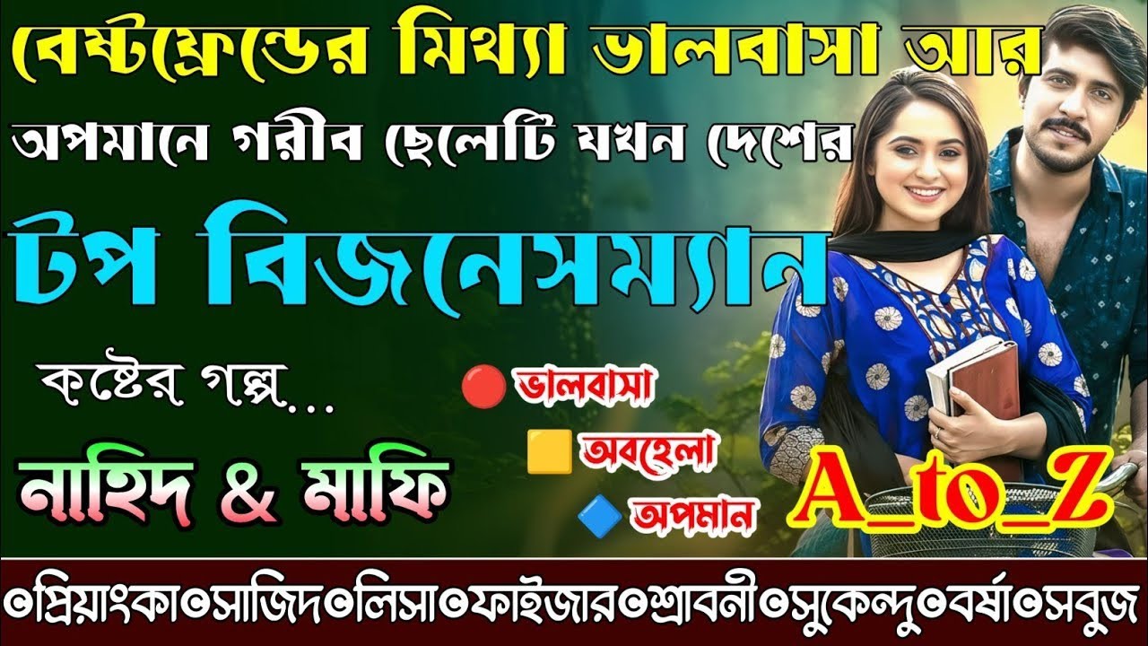 বেষ্টফ্রেন্ডের মিথ্যা ভালবাসা আর অপমানে গরীব ছেলেটি যখন দেশের টপ বিজনেসম্যান|A_to_Z|@NHDStoryXpress 
