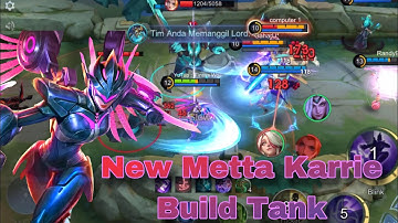 NEW METTA ‼️KARRIE BUILD TANK | KARRIE VZ MELLISA | MOBILE LEGENDS