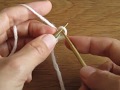 Cable Cast On, starting with a slip knot / 目の間を編み出す作り目