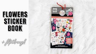 The Happy Planner Flower VALUE PACK Sticker Book Flipthrough