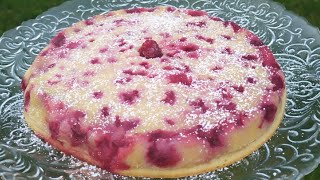 Recette du gâteau framboise mascarpone façon clafoutis facile et rapide