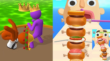 Sandwich Runner vs Giant Rush - All Levels Gameplay Android,iOS #1