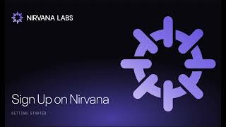 How to Create a Nirvana Labs Account