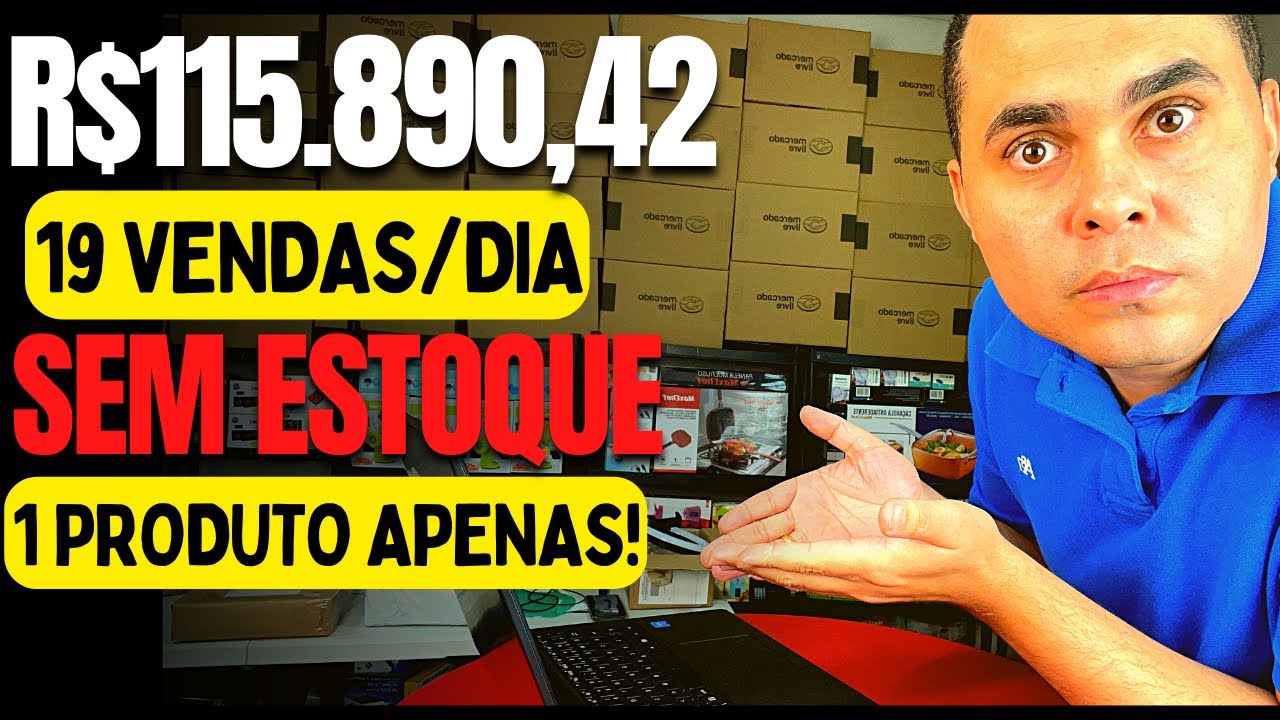 🔴Produto fazendo 19 vendas por dia no Mercado Livre e R5.890,42 em vendas SEM ESTOQUE!Comece HOJE