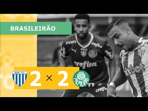 Avaí 2 x 2 Palmeiras - Gols - 26/06 - Brasileirão 2022
