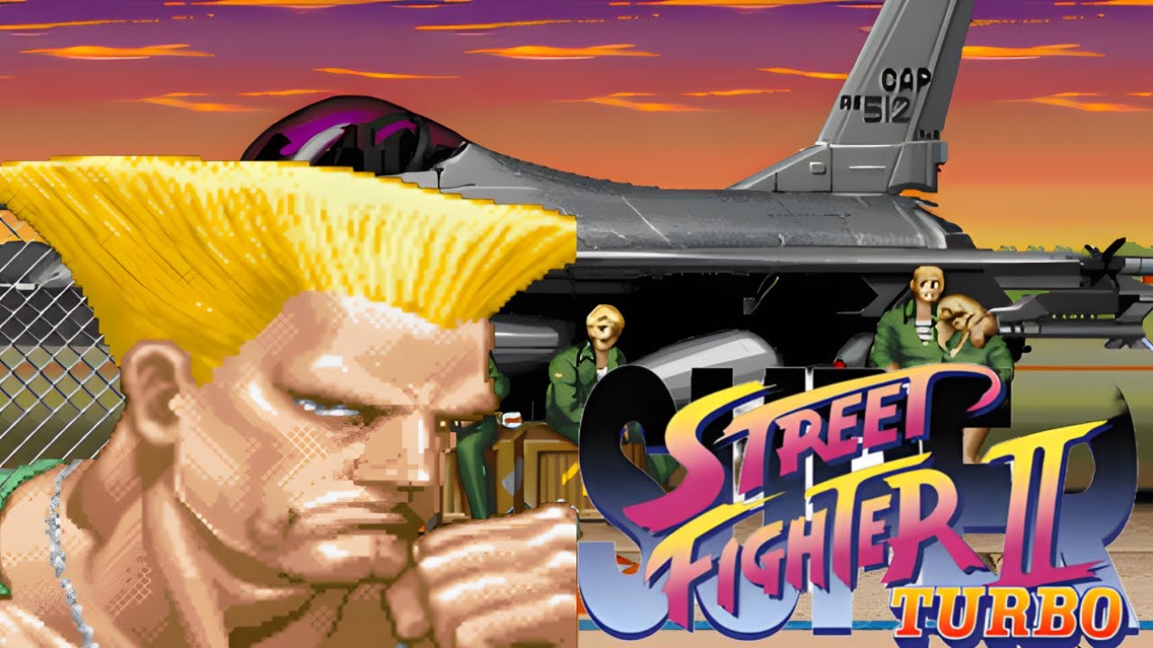 Super Street Fighter 2 Turbo Guile Playthrough with Ending - No commentary - Japanese Version