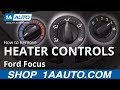 How to Remove Climate Control Knobs 00-04 Ford Focus