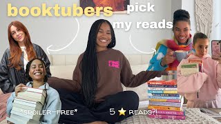 booktubers choose what i read! 🎀📚 *cozy reading vlog*