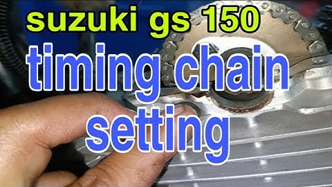 SUZUKI GS 150 TIMING CHAIN SETTING VERY EASY