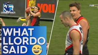 Llordo reveals his cheeky sledge after taking mark of the year - Sunday Footy Show | Footy on Nine