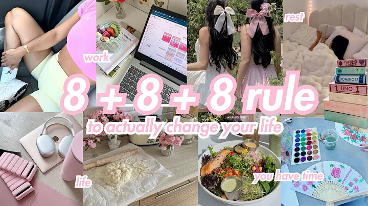 8+8+8 rule to *ACTUALLY* make your Life Better, How to Make Time for Everything- Work, Sleep, Life