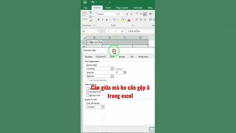 Căn giữa mà không cần gộp ô trong excel | Tin học văn phòng excel