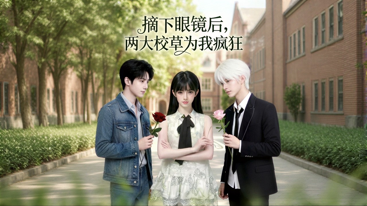 摘下眼鏡後，兩大校草為我瘋狂