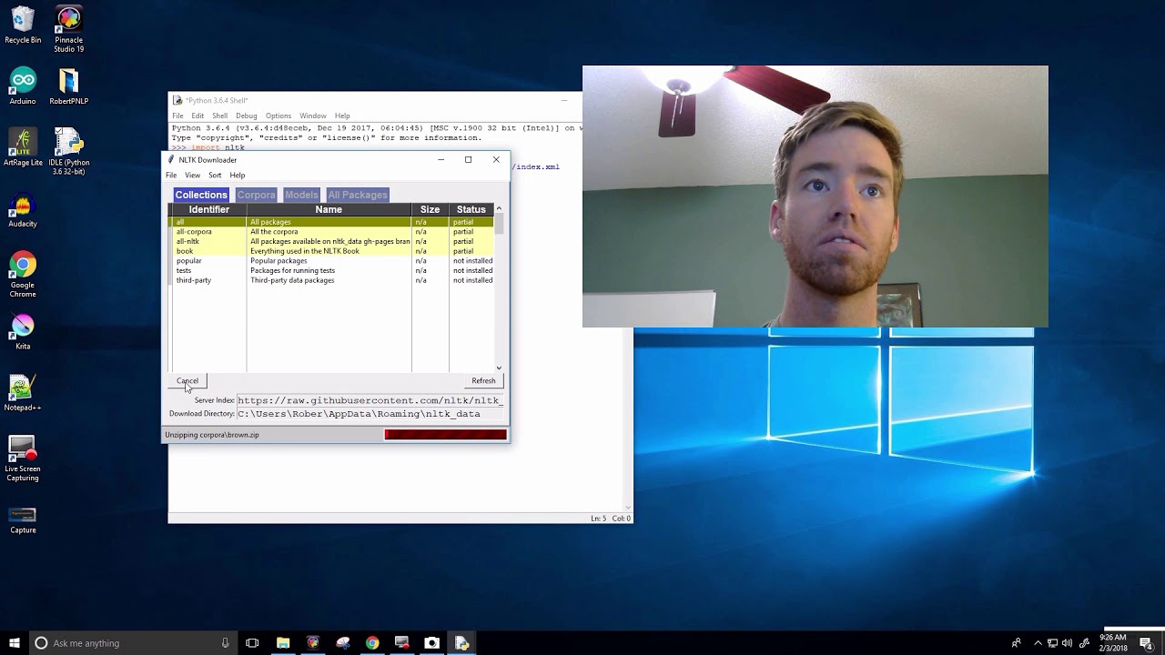 Ep 1 Natural Language Processing NLP | Download NLTK Python - YouTube