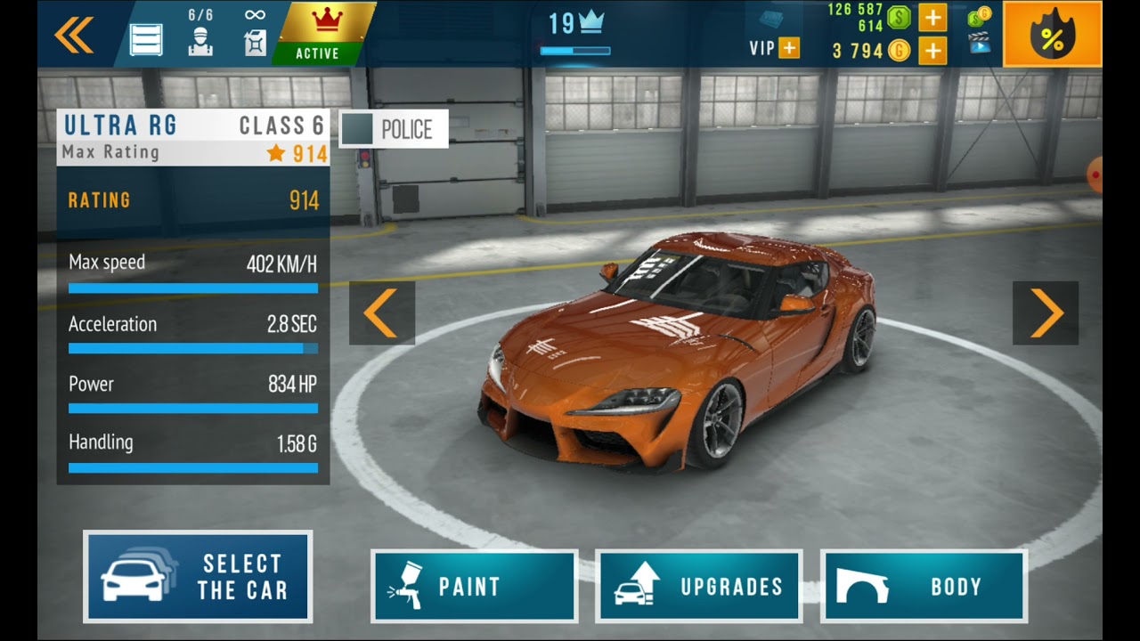CarX highway racing. Полёт с переворотом Toyota Supra с багом постоянного нитро.