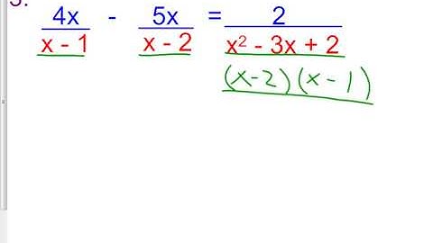 9 6 Solving Rational Equations