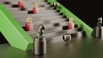 5 Balls Dynamic Simulation (Cinema 4D, Octane Render, X-Particles)