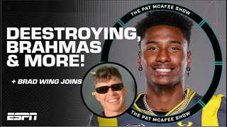 THE THICK SIX Deestroying Brad Wing the center who stole the show The Pat McAfee Show